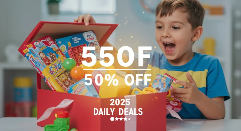2025 Daily Deal Playbook: 50% Off High-Demand Toys & Games