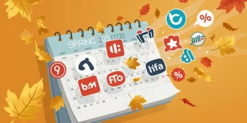 Illustration of seasonal subscription deals for Spring 2025 with discounts