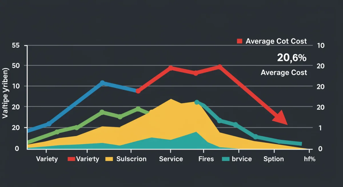 Chart depicting market trends: more subscription choices and lower prices due to new competition.